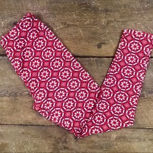 LuLaRoe Christmas Leggings OS